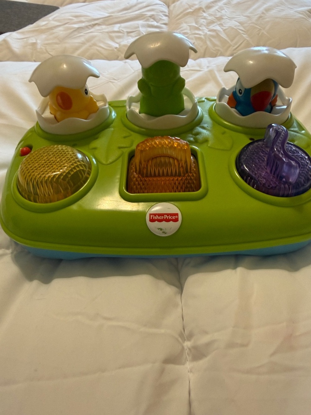 Fisher-Price Green and Blue Pop-Up Animal Activity Toy